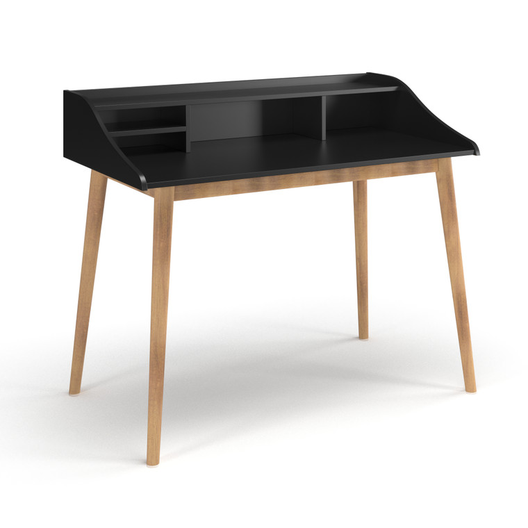 Aeon Black & Natural Legs Desk AE582-Black-Natural