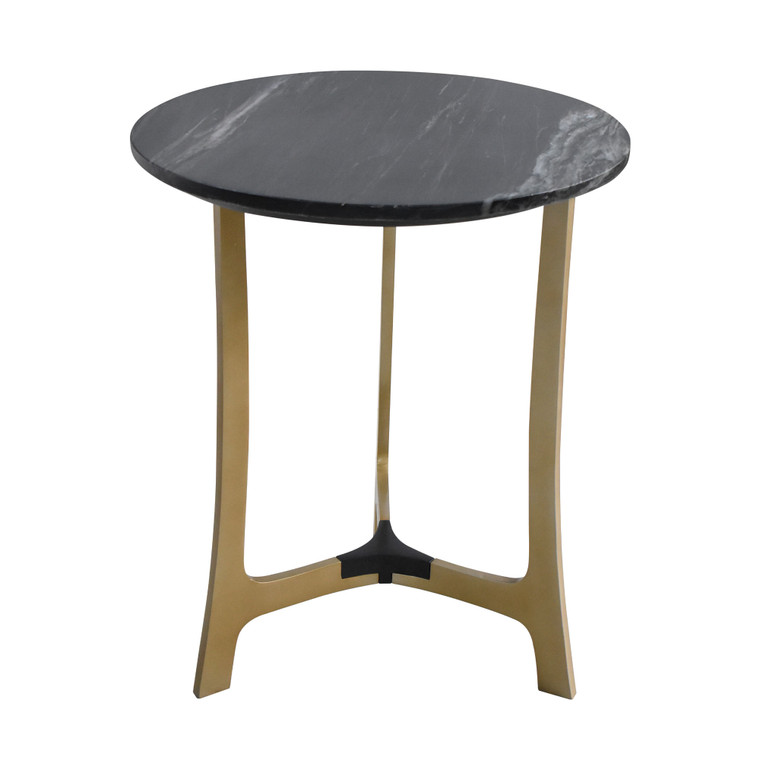 Aeon Wilma Black Marble Top Accent Table AECR-31777