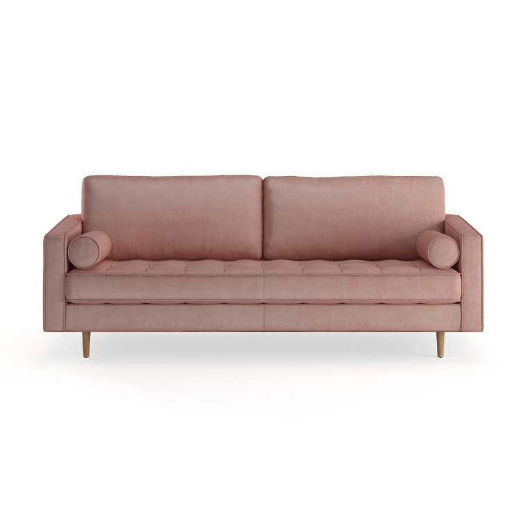 Aeon Bloomfield Blush Pink Velvet Sofa AETH63-Blush-Pink