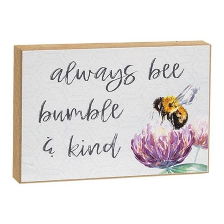 *Bee Bumble & Kind Block GBOY605A By CWI Gifts