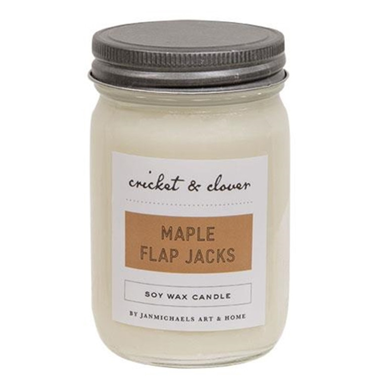 Maple Flap Jacks Soy Jar Candle 12Oz GJC101001 By CWI Gifts
