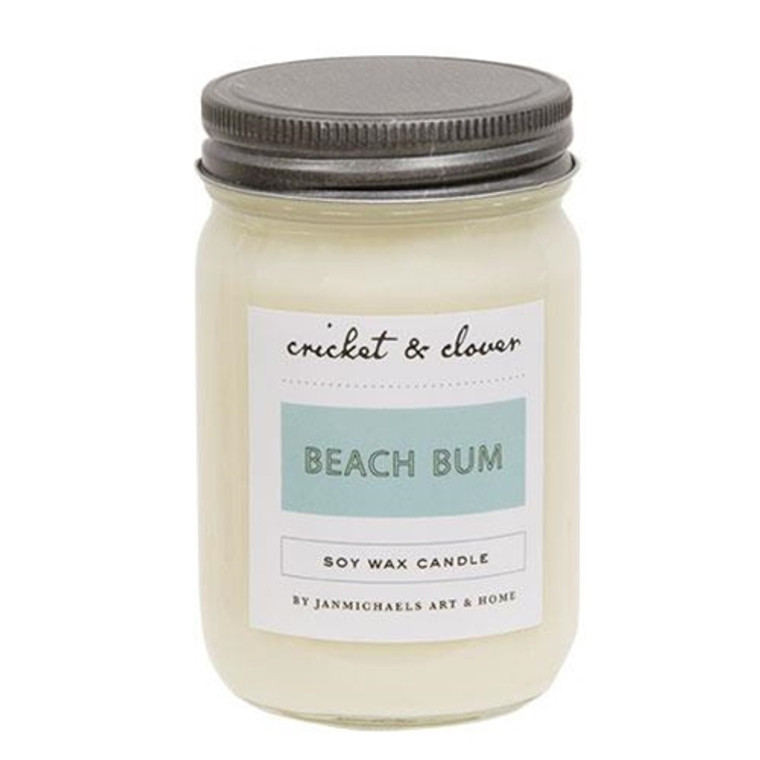 Beach Bum Soy Jar Candle GJC1011001 By CWI Gifts