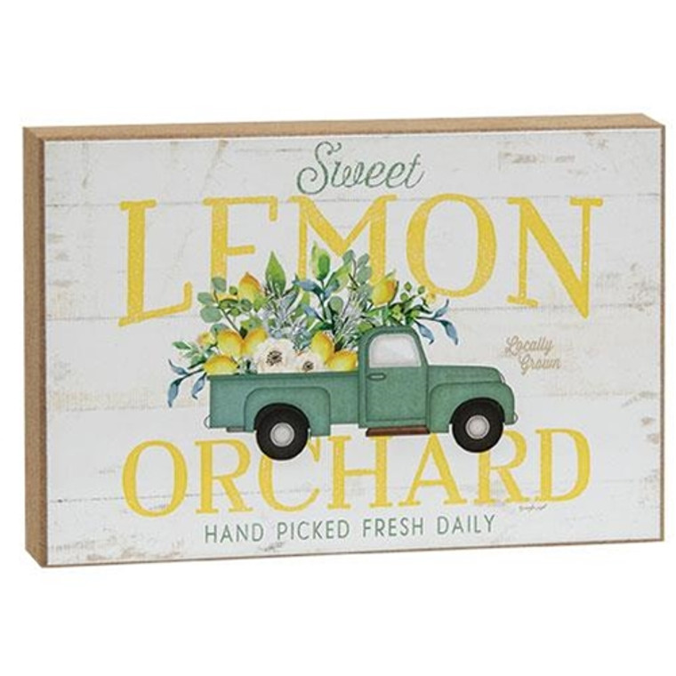 *Lemon Orchard Truck Block GJP7517 By CWI Gifts