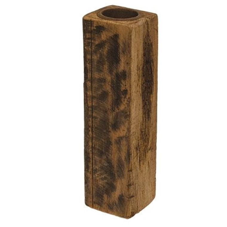 Reclaimed Wood Tall Tealight Holder GMSH04V By CWI Gifts