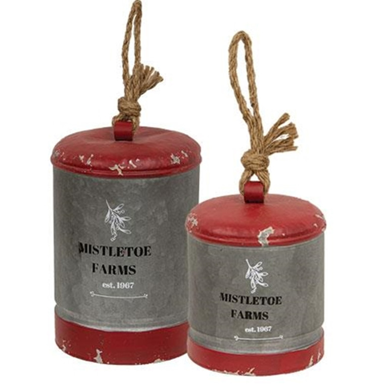 2/Set Mistletoe Farms Bells GMXF965142S By CWI Gifts