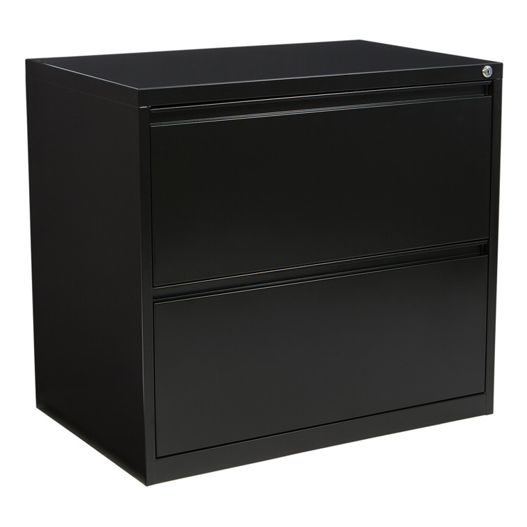 Office Star 30" Wide 2 Drawer Lateral File - Black LF230-B