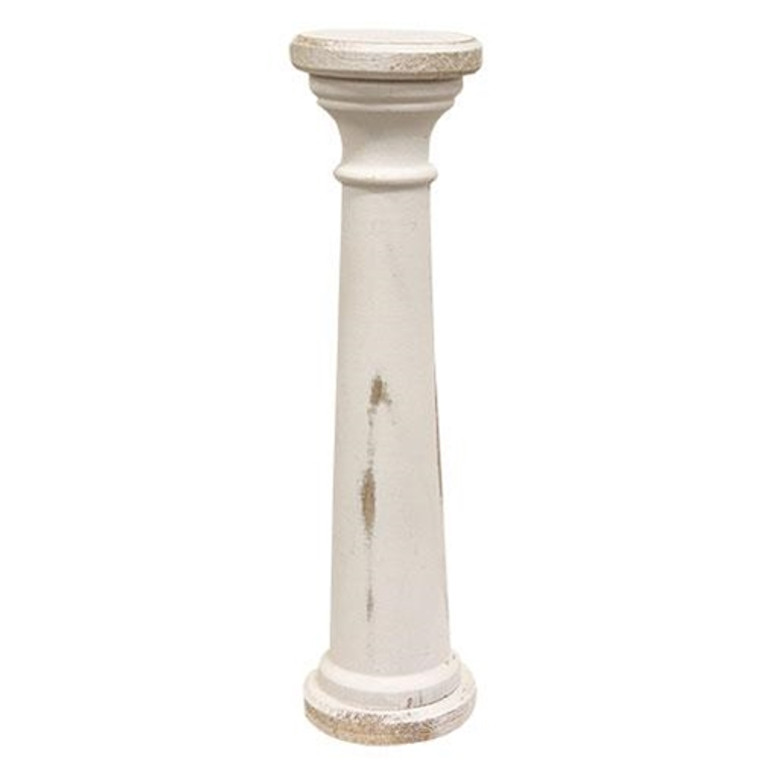 Distressed Wooden Pillar Holder 16"H GH04 By CWI Gifts