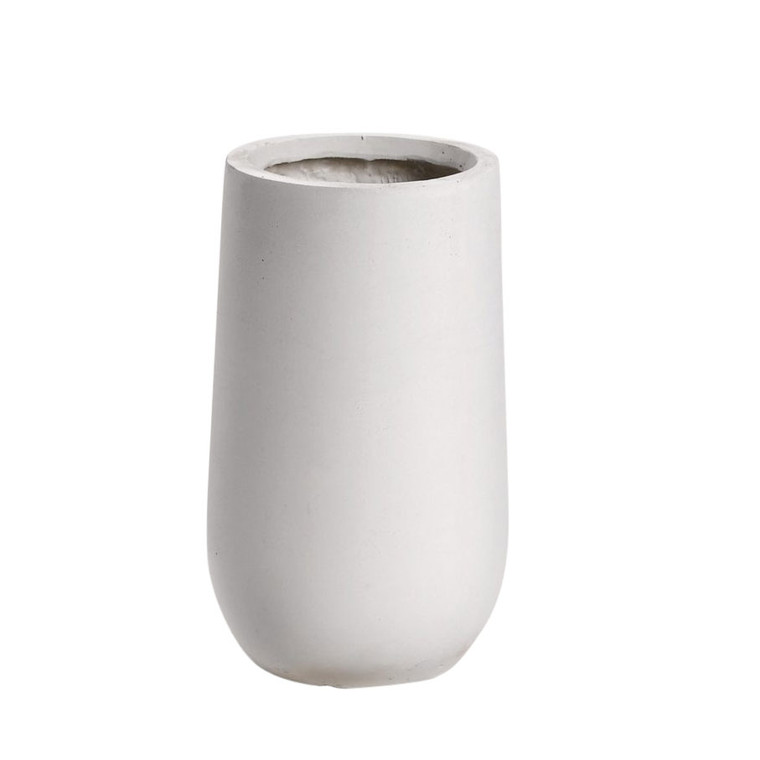 Small White Clay Planter CT2532 By DW Silks