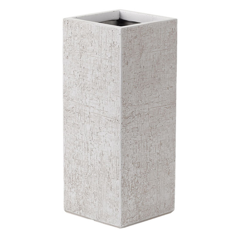 Small Square Textured Resin Planter CT2779 By DW Silks