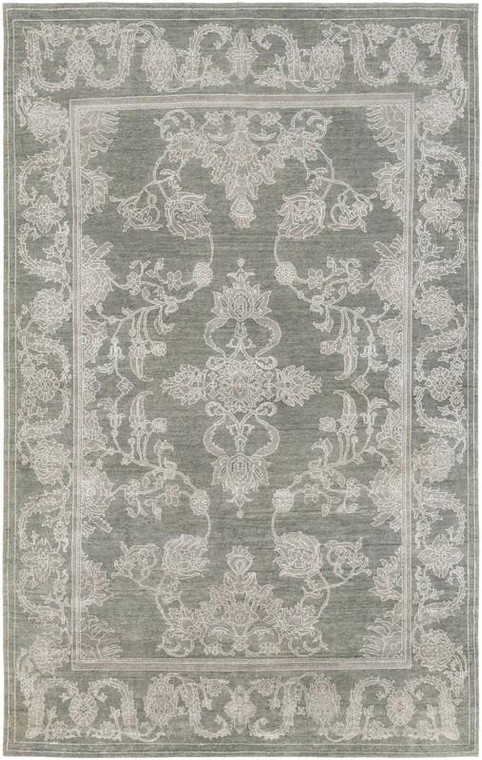Surya Opulent Hand Knotted Green Rug OPE-6000 - 9' x 13'