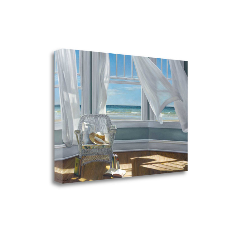 Homeroots Reading Spot With Beach View 3 Giclee Wrap Canvas Wall Art 440796