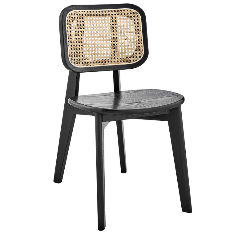 Habitat Wood Dining Side Chair - Black EEI-4645-BLK By Modway Furniture