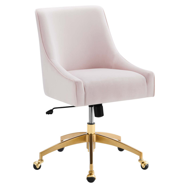 Discern Performance Velvet Office Chair - Pink EEI-5079-PNK By Modway Furniture