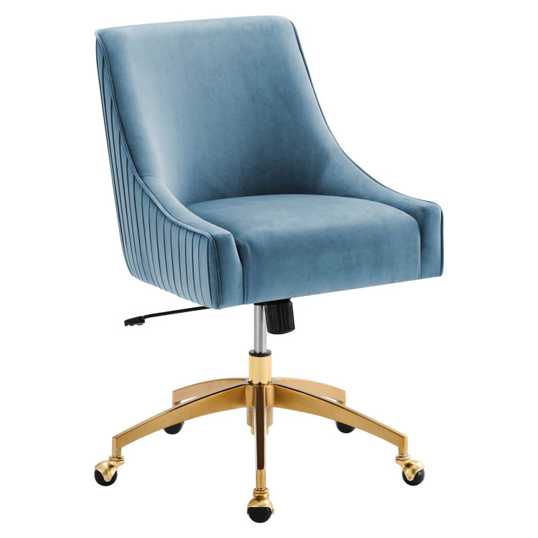 Discern Performance Velvet Office Chair - Light Blue EEI-5080-LBU By Modway Furniture