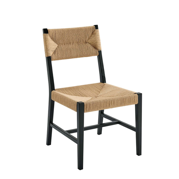 Bodie Wood Dining Chair - Black Natural EEI-5489-BLK-NAT By Modway Furniture