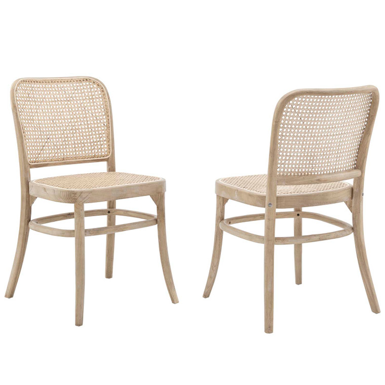 Winona Wood Dining Side Chair (Set Of 2) Gray EEI-6078-GRY By Modway Furniture
