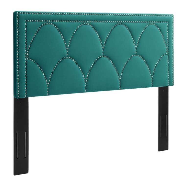 Greta Performance Velvet Twin Headboard - Teal MOD-6320-TEA By Modway Furniture