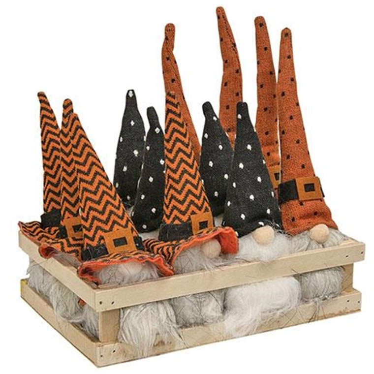 Halloween Gnome Ornament 3 Asstd. (Pack Of 3) GADC4075 By CWI Gifts