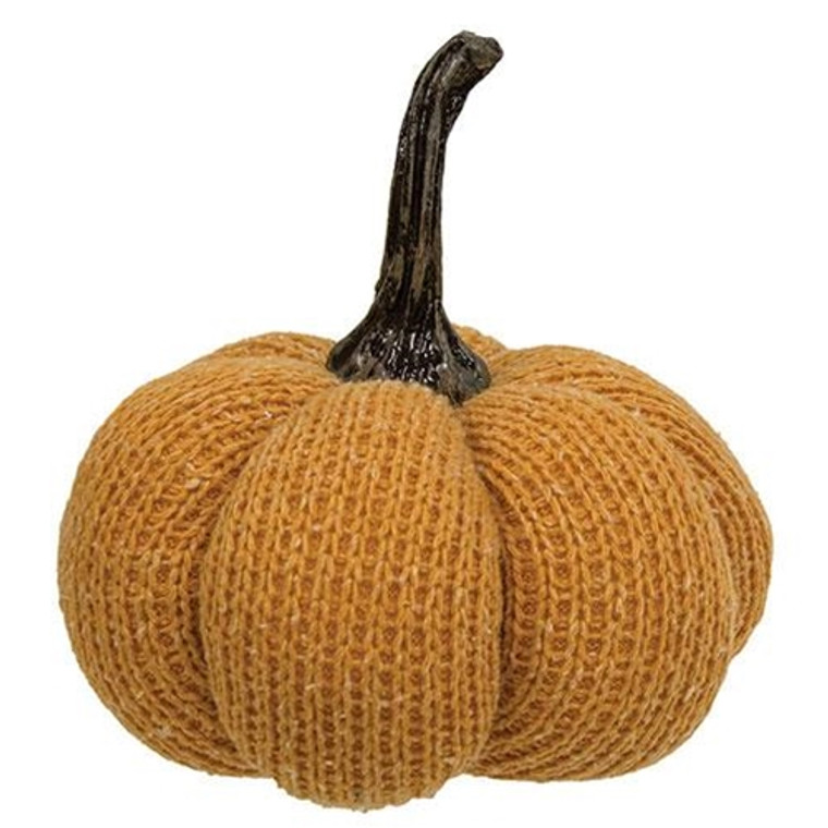 *Orange Knit Pumpkin Medium GADC4093 By CWI Gifts