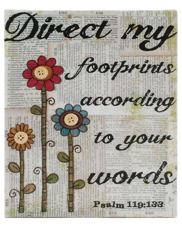 151-32944 Direct My Footprints Wall Box Sign (8X10) - Pack of 6