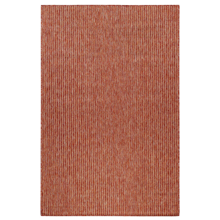 Liora Manne Carmel Texture Stripe Indoor/Outdoor Rug Red 6'6" x 9'3" CRE69842224