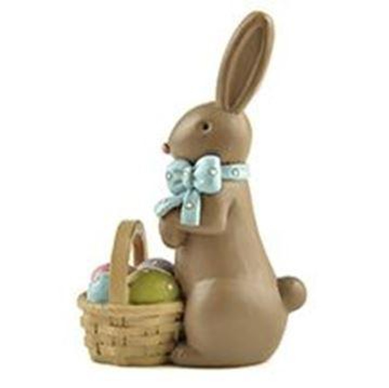 161-10430 Chocolate Bunny With Easter Basket - Pack of 7