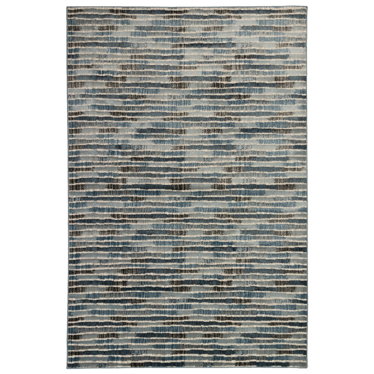 Liora Manne Soho Stripe Indoor Rug Blue 5'3" x 7'6" SOH58711603