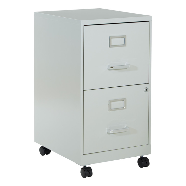 Office Star Metal File Cabinet - Grey CF2DRM-2