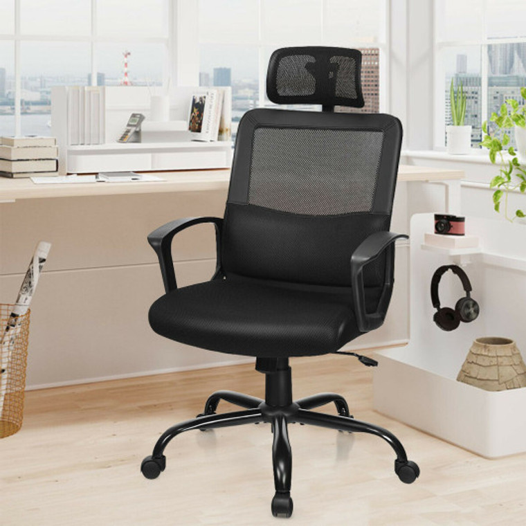 Mesh Office Chair High Back Ergonomic Swivel Chair HW66652