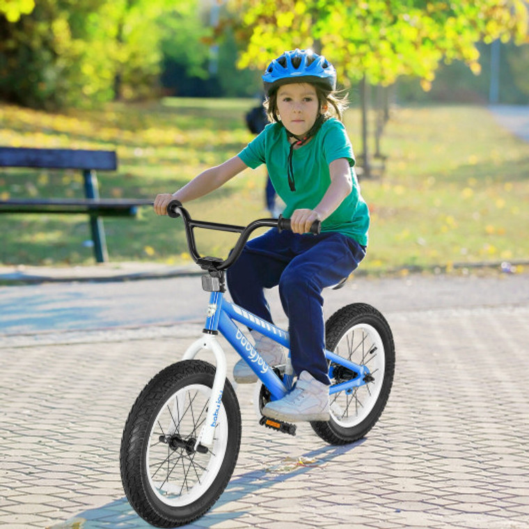 16 Inch Kids Bike Bicycle With Training Wheels For 5-8 Years Old Kids-Blue TY328026BL