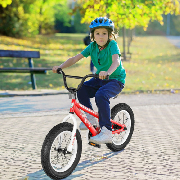 16 Inch Kids Bike Bicycle With Training Wheels For 5-8 Years Old Kids-Red TY328026RE