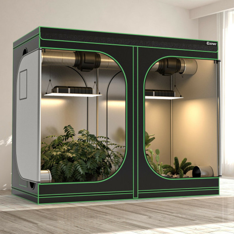 4 X 8 Grow Tent With Observation Window For Indoor Plant Growing-Black GT3838DK