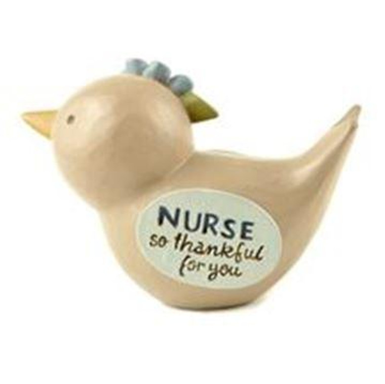 164-10994 Blossom Bucket Nurse Thnakful Bird With Flower - Pack of 7