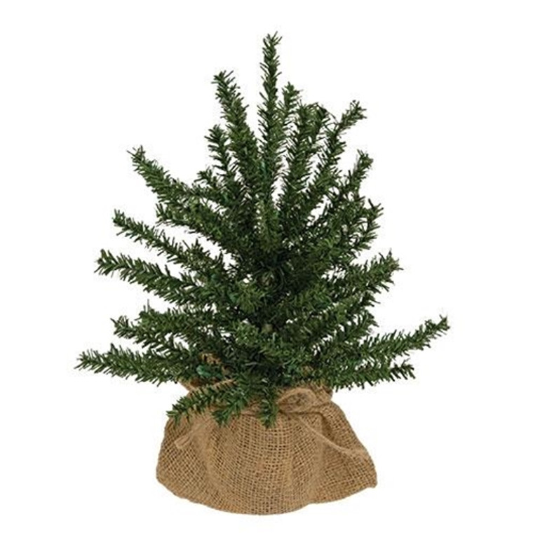 Pine Tree W/Burlap Base 12" F02473 By CWI Gifts