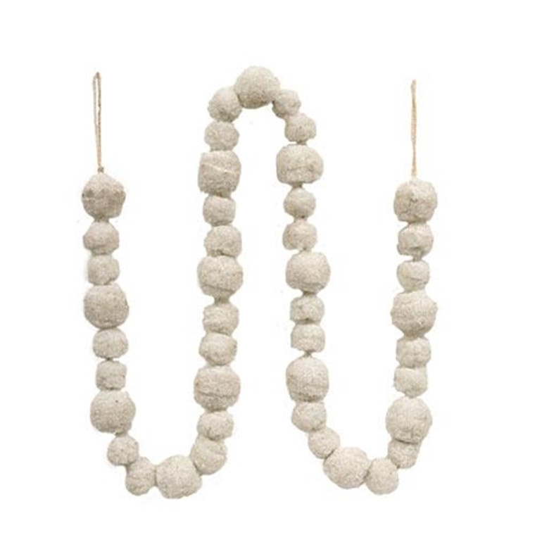 Glitter Snowball Garland FT30095 By CWI Gifts