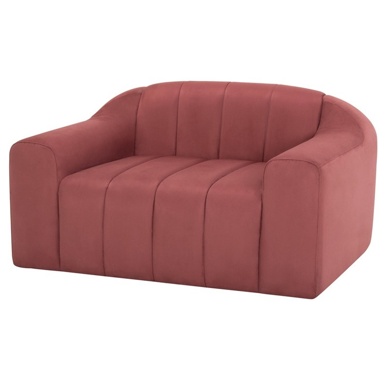 Nuevo Coraline Single Seat Sofa - Chianti Microsuede/Black HGSN436