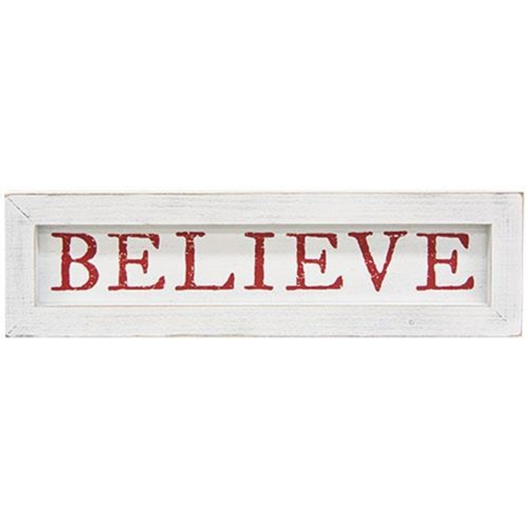 *Believe Farmhouse Sign G91094 By CWI Gifts