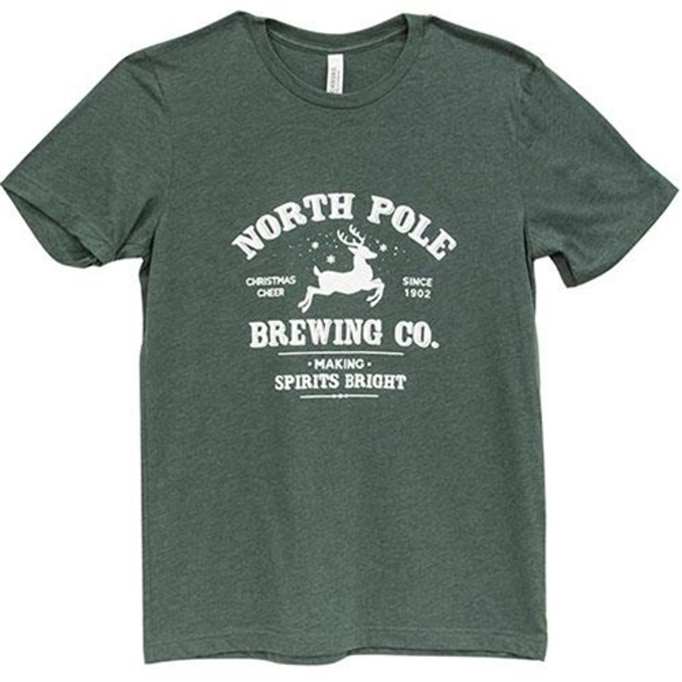 North Pole Brewing Co. T-Shirt Heather Forest Xl GL127XL By CWI Gifts