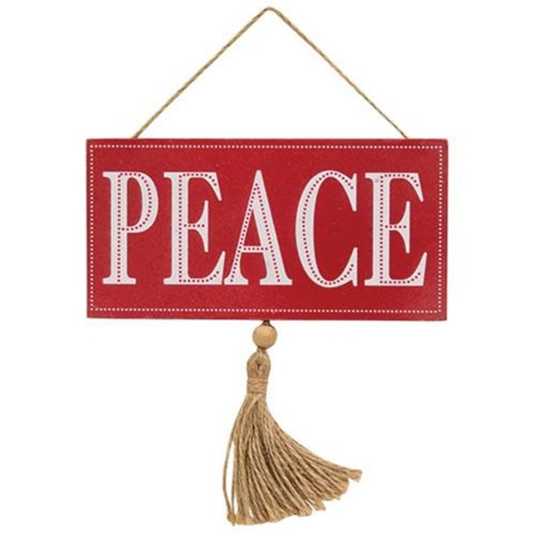 *Peace Tassel Hanging Sign GMBF4172 By CWI Gifts