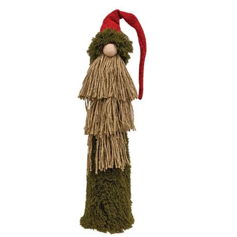 Large Standing Mossy Santa Gnome GZOE2752 By CWI Gifts