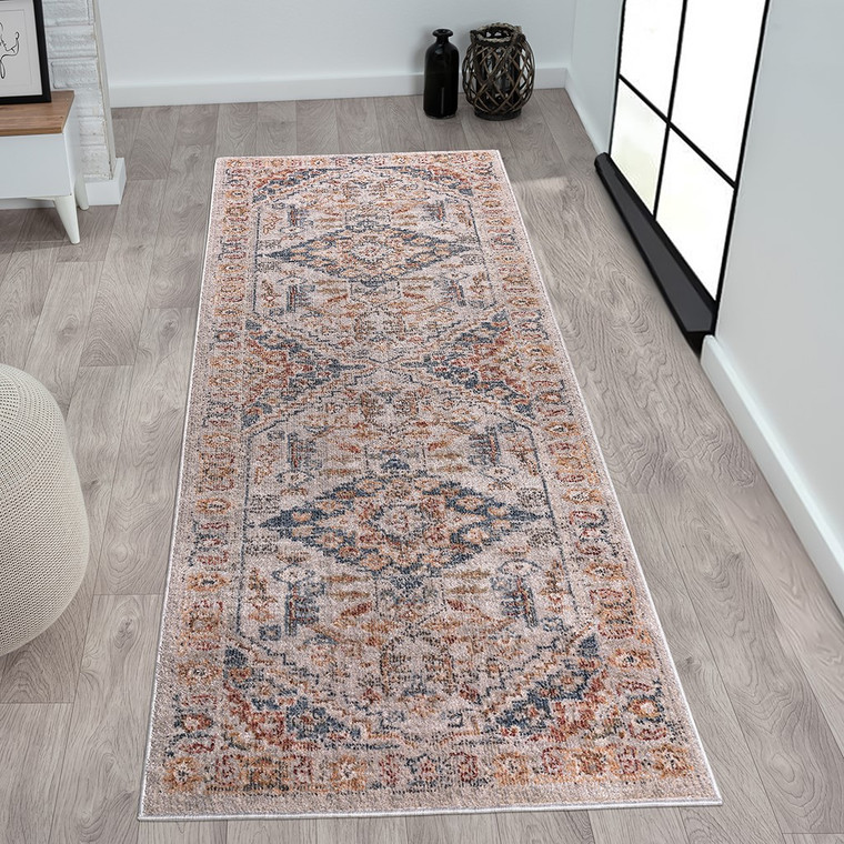 Jasmine Vintage Medallion Woven Area Rug MP35-8047 By Olliix