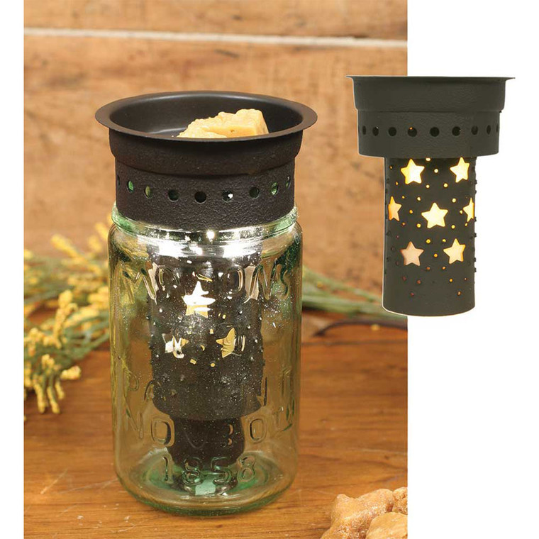 CTW Home Punched Stars Pint Mason Jar Wax Warmer Kit (Pack Of 4) 8204004