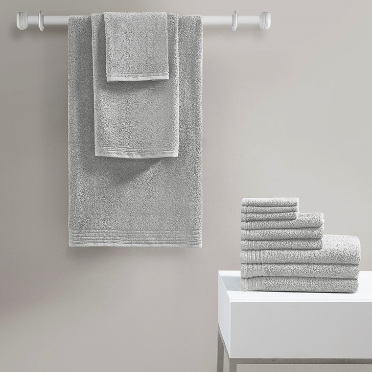 Big Bundle 100% Cotton Quick Dry 12 Piece Bath Towel Set 5DS73-0261 By Olliix