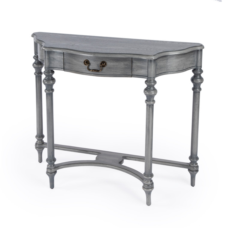 Butler Morency Demilune 1 Drawer Console Table, Gray 1263418 "Special"