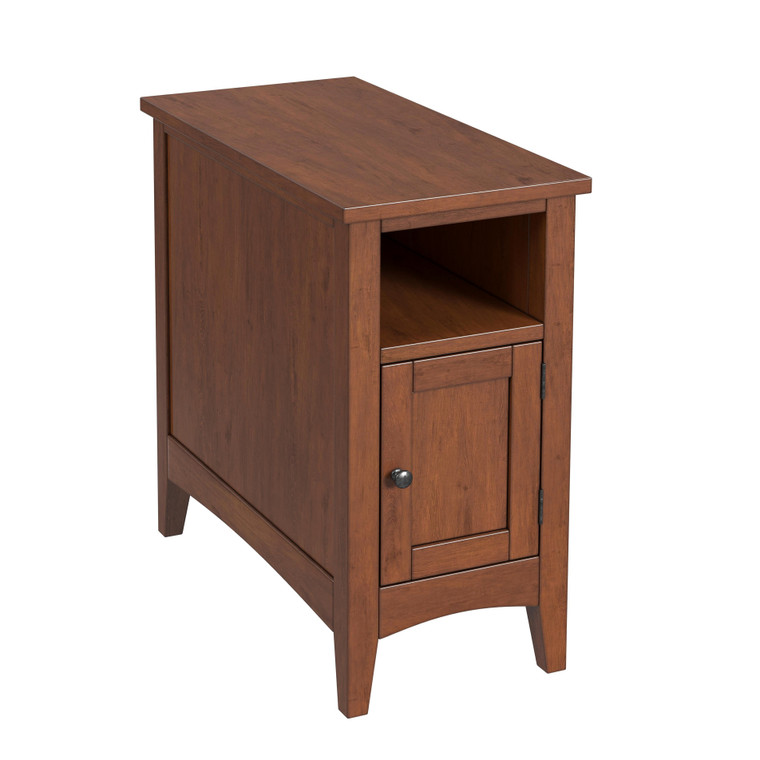 Butler Avina Burl1 Door Side Table, Medium Brown 5215101 "Special"