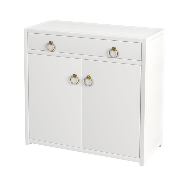 Butler Lark 2 Door Cabinet With Storage, White 5673304 "Special"