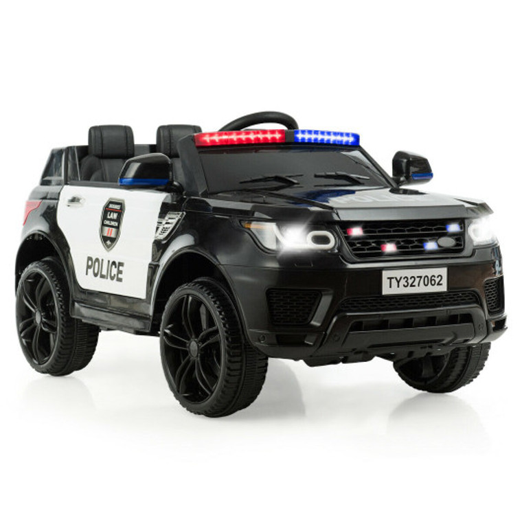 12V Kids Electric Ride On Car With Remote Control-Black TQ10065US-BK