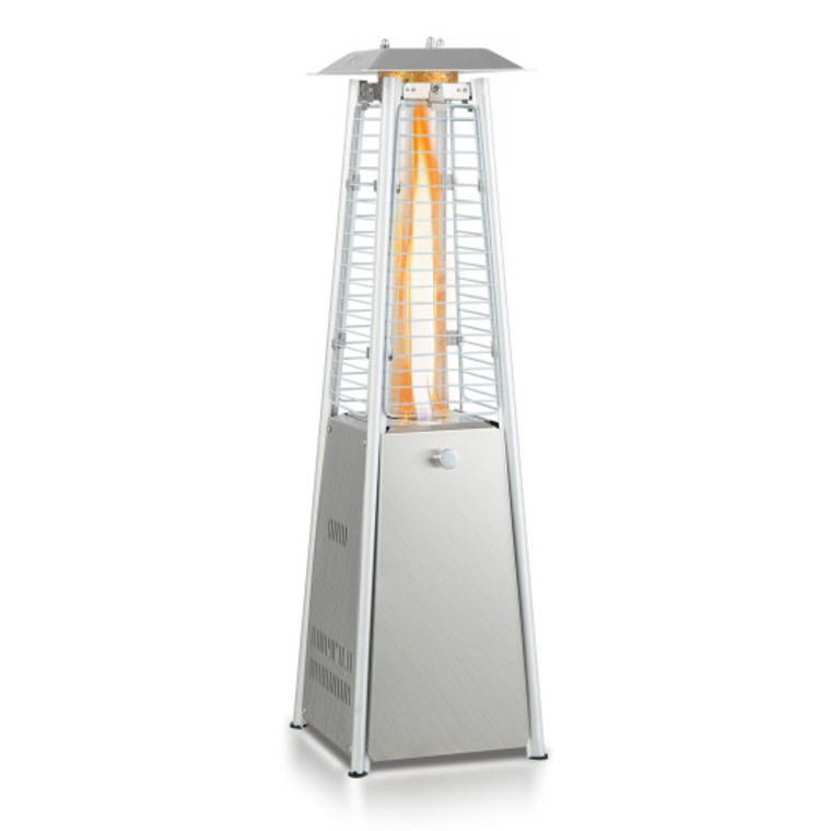 9500 Btu Portable Tabletop Pyramid Patio Heater With Glass Tube NP10041US