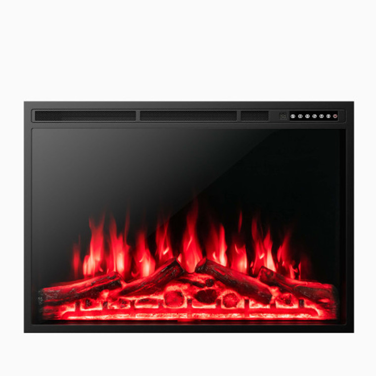 34/37 Inch Electric Fireplace Recessed With Adjustable Flames FP10191