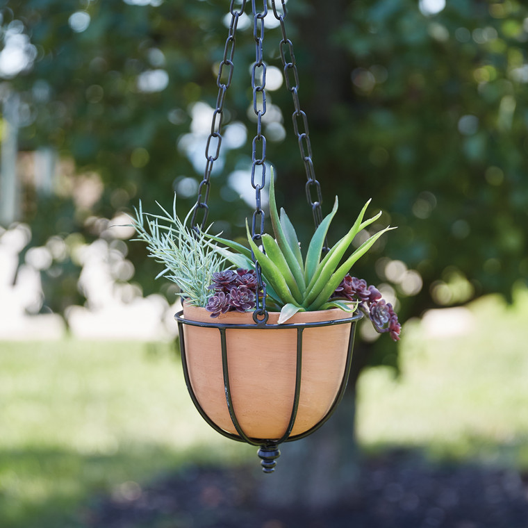 CTW Home Small Hanging Terra Cotta Planter 460384